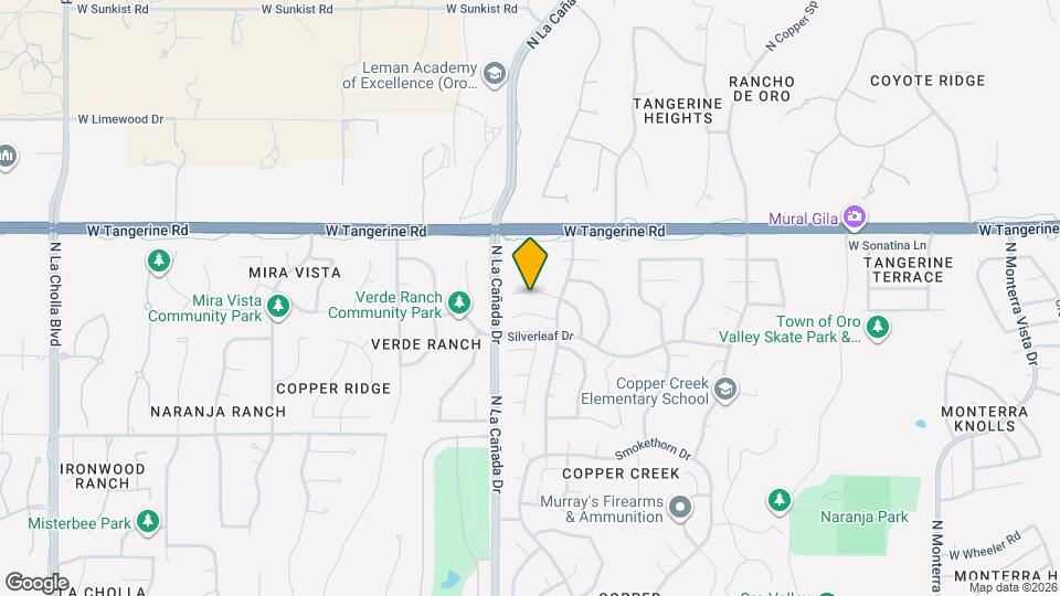 1323 W Desert Cloud Pl Map and Location Details