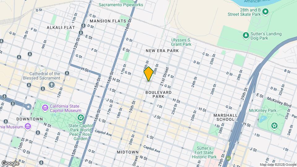 704 20th St Map and Location Details