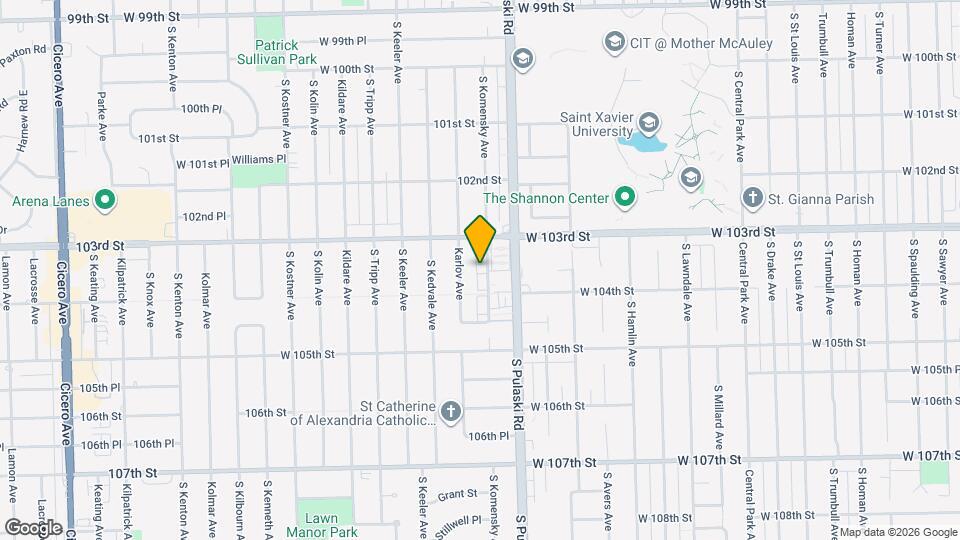 10332 S Komensky Ave Map and Location Details