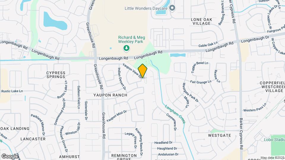 7906 Yaupon View Dr Map and Location Details