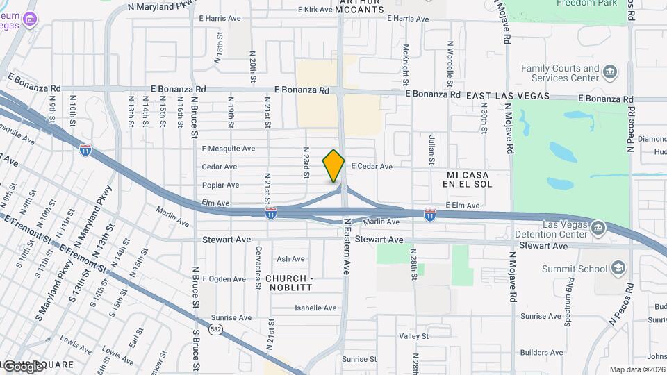 2410 Poplar Ave Map and Location Details