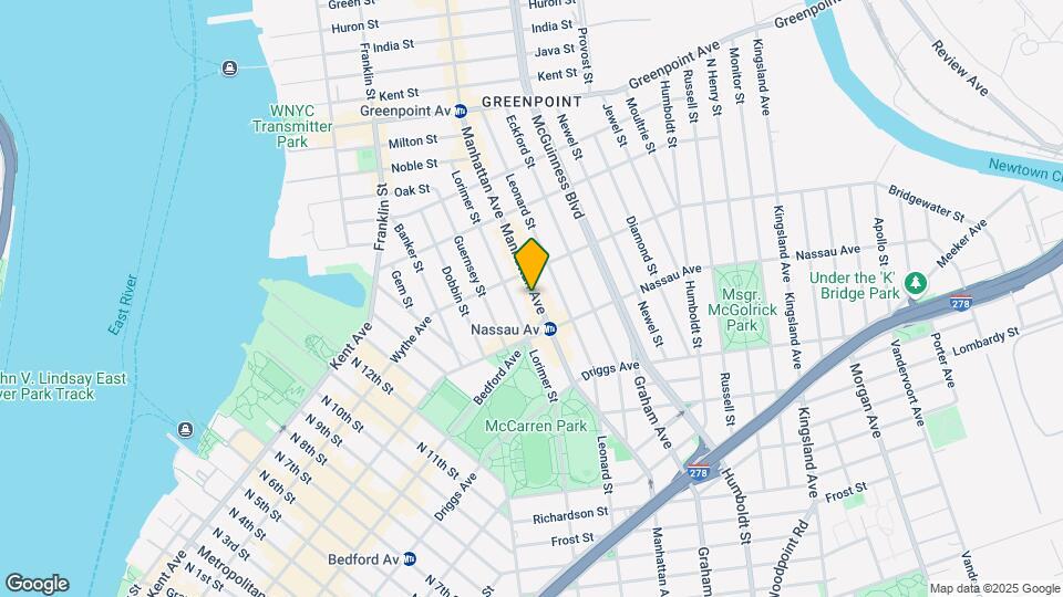 669 Manhattan Ave Map and Location Details