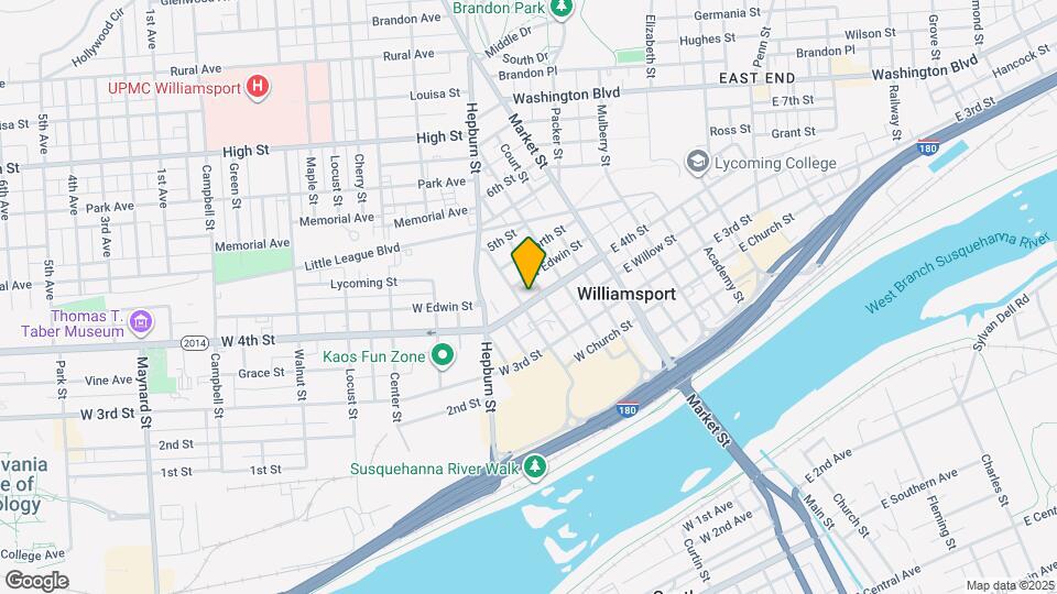 140 W 4th St Mapa y Detalles de la Ubicación