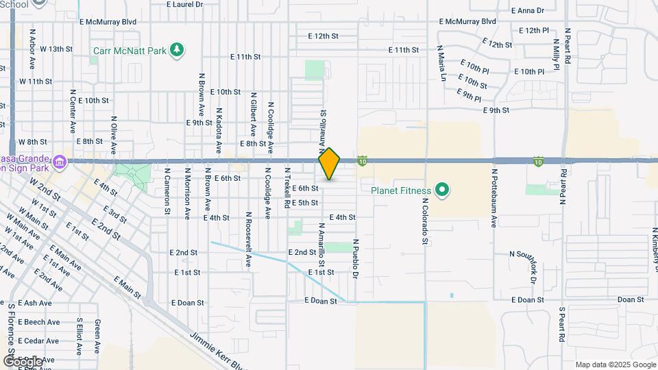 1130 E 6th St Map and Location Details
