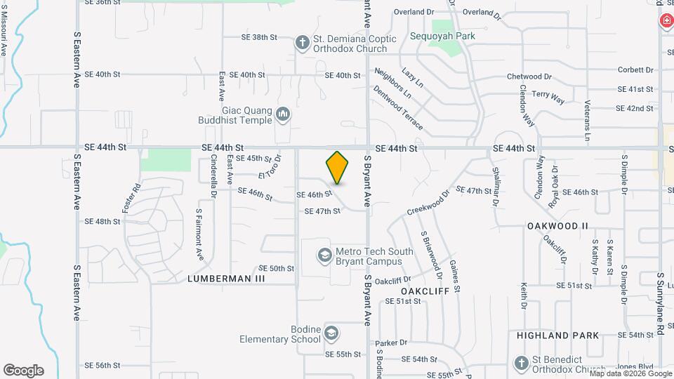 2849 SE 45th St Map and Location Details