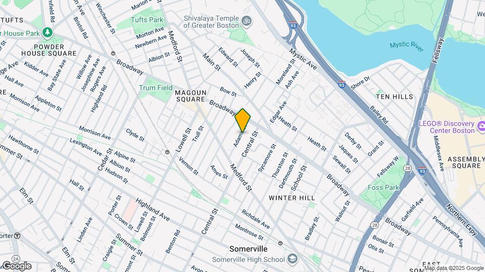 61 Adams St, Unit 3 Map and Location Details