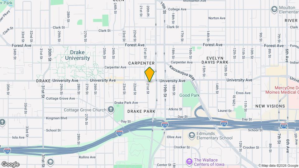 1171 21st St Map and Location Details