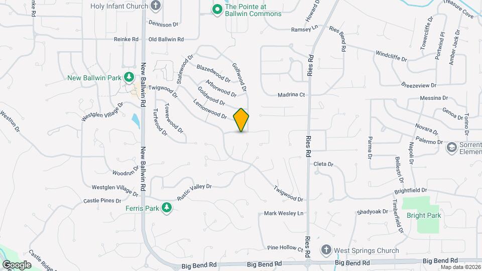 522 Ballwood Dr Map and Location Details