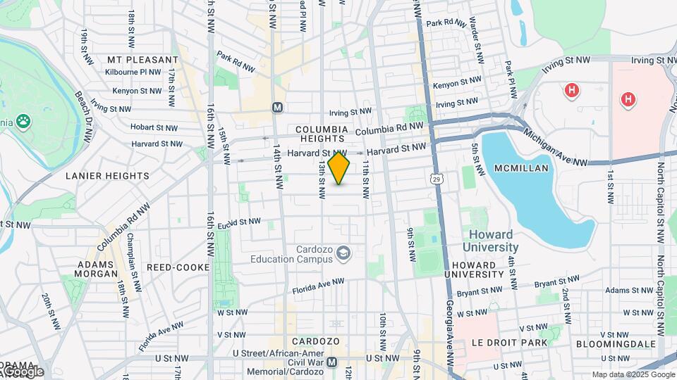 1223 Fairmont St NW Map and Location Details