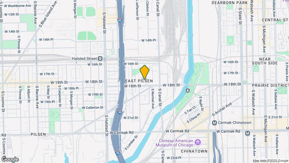 1720 S Clinton St, Unit Coach House Map and Location Details