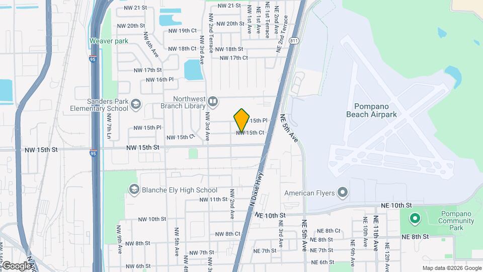 156 NW 15th Ct Map and Location Details