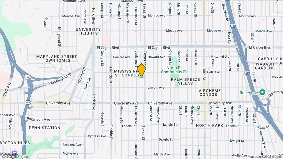Texas Street Mapa y Detalles de la Ubicación