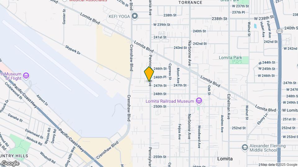 24663 Pennsylvania Ave Map and Location Details