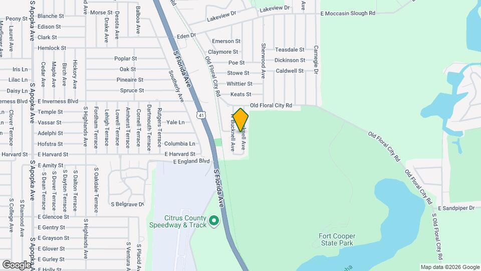 1127 E Bucknell Ave Map and Location Details