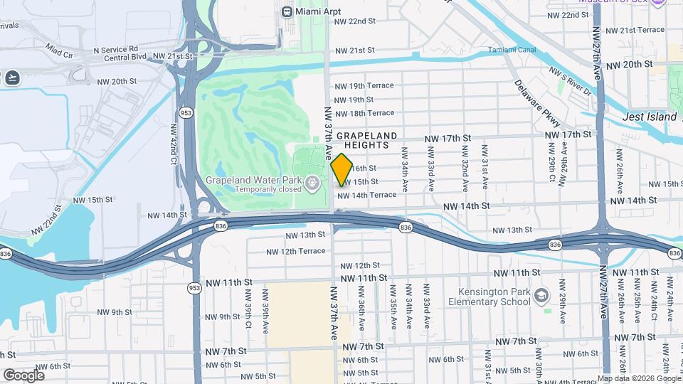 3681 NW 14th Terrace Map and Location Details