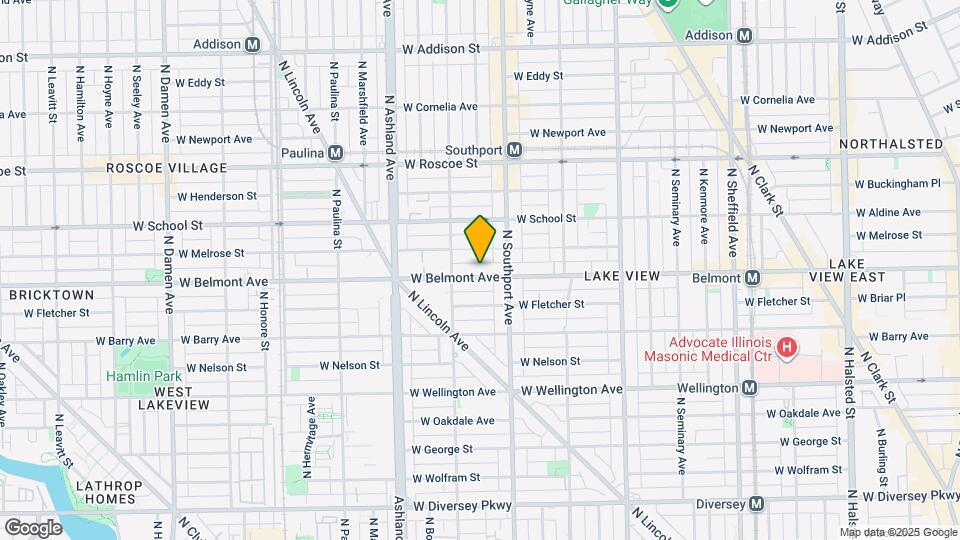 1428 W Belmont Ave Map and Location Details