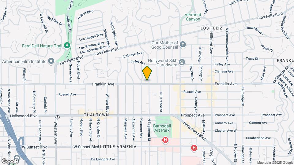 1901 N Edgemont St Map and Location Details