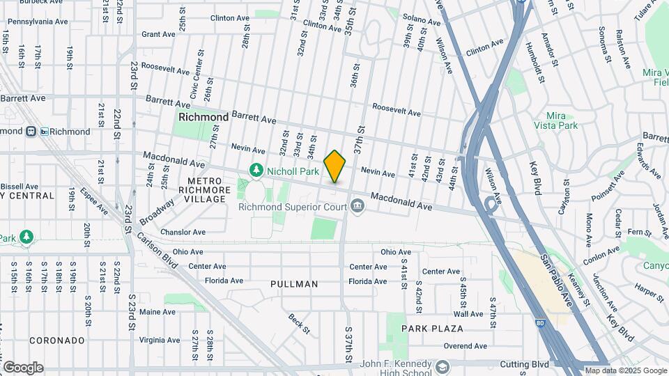 300 36th St Map and Location Details