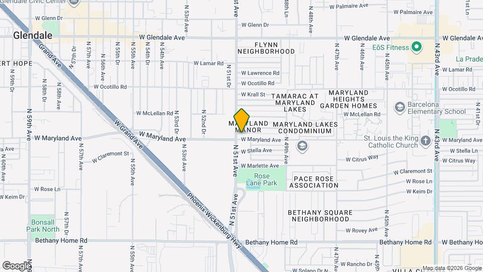 5044 W Maryland Ave Mapa y Detalles de la Ubicación