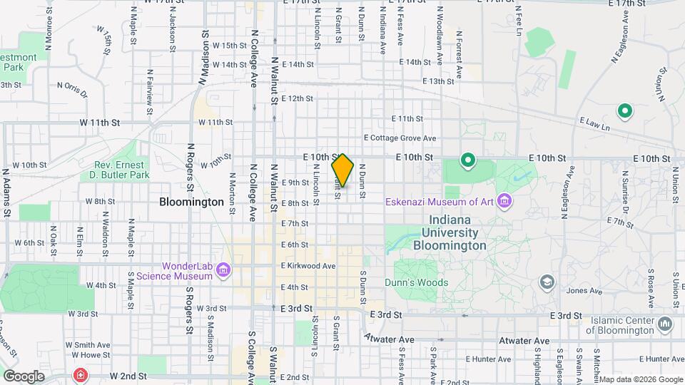 414 N Grant St Map and Location Details