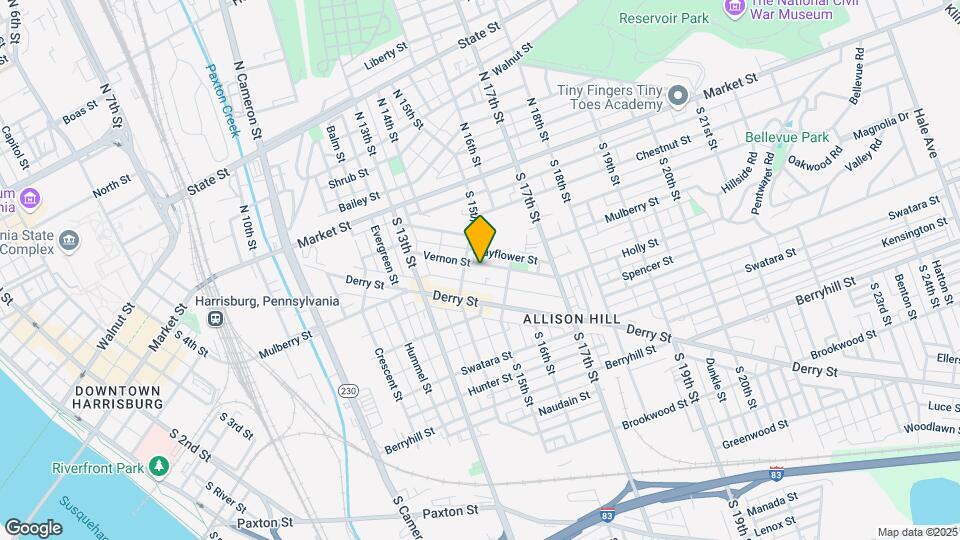 1419 Vernon St Mapa y Detalles de la Ubicación