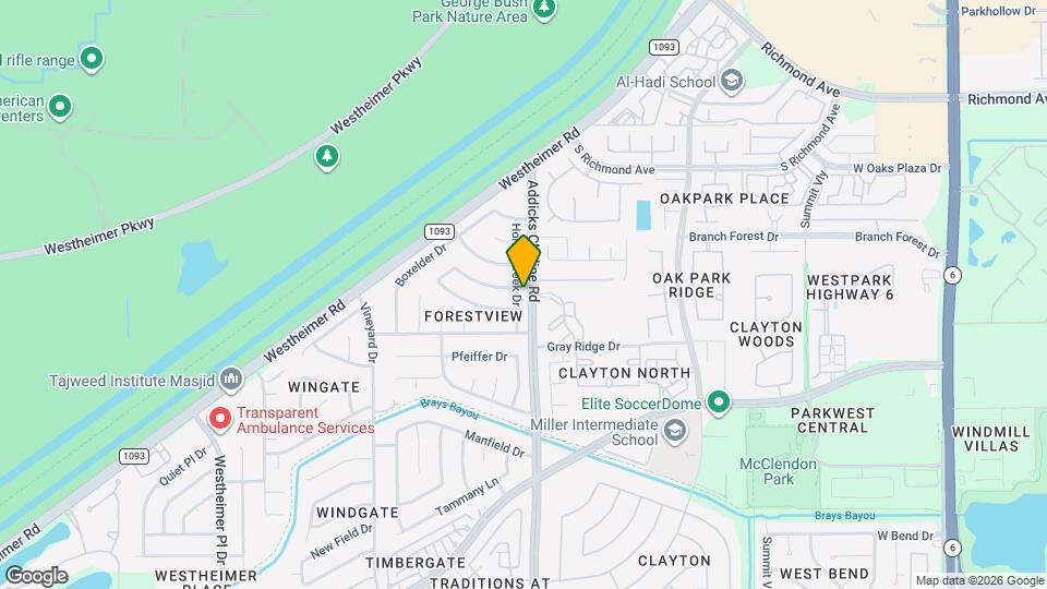 3403 Honey Creek Dr Map and Location Details