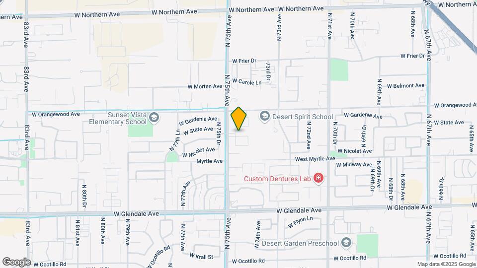 7440 W Northview Ave Map and Location Details
