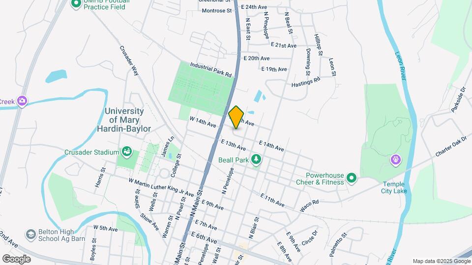 1400 N East St Map and Location Details