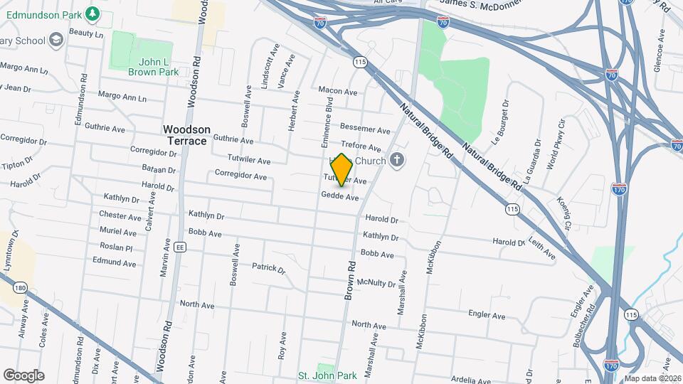 9011 Gedde Ave Map and Location Details