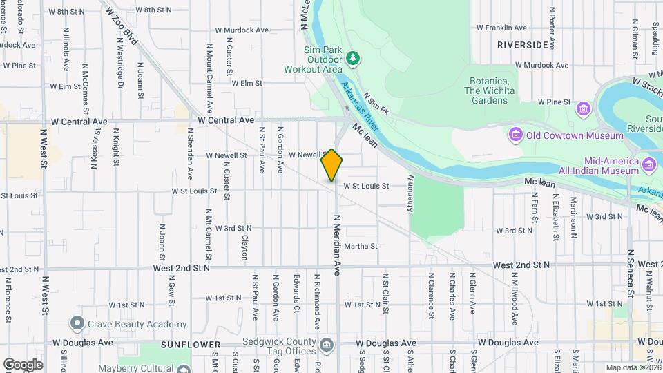 507 N Meridian Ave Map and Location Details