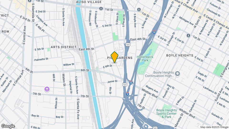 553 S Clarence St Map and Location Details