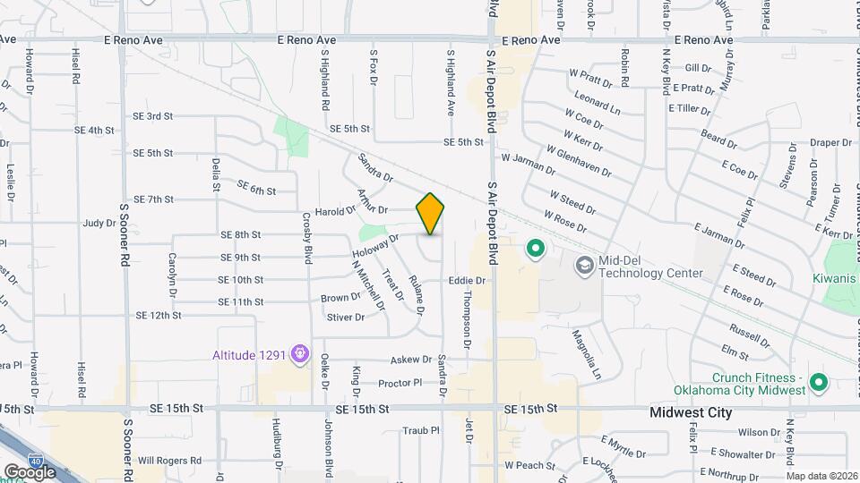 608 Holoway Dr Map and Location Details
