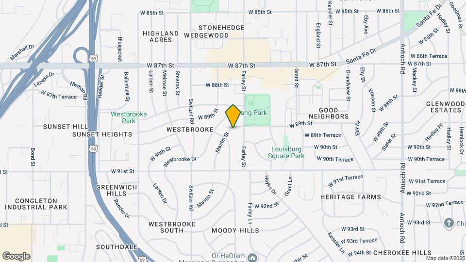 8903 Mastin St Map and Location Details