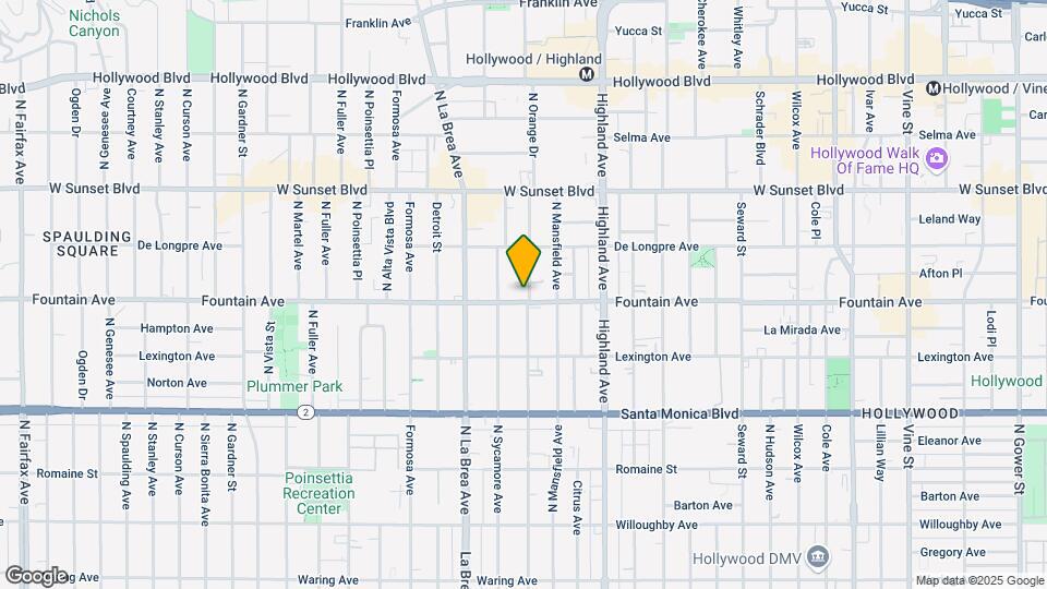 1307 N Orange Dr Map and Location Details