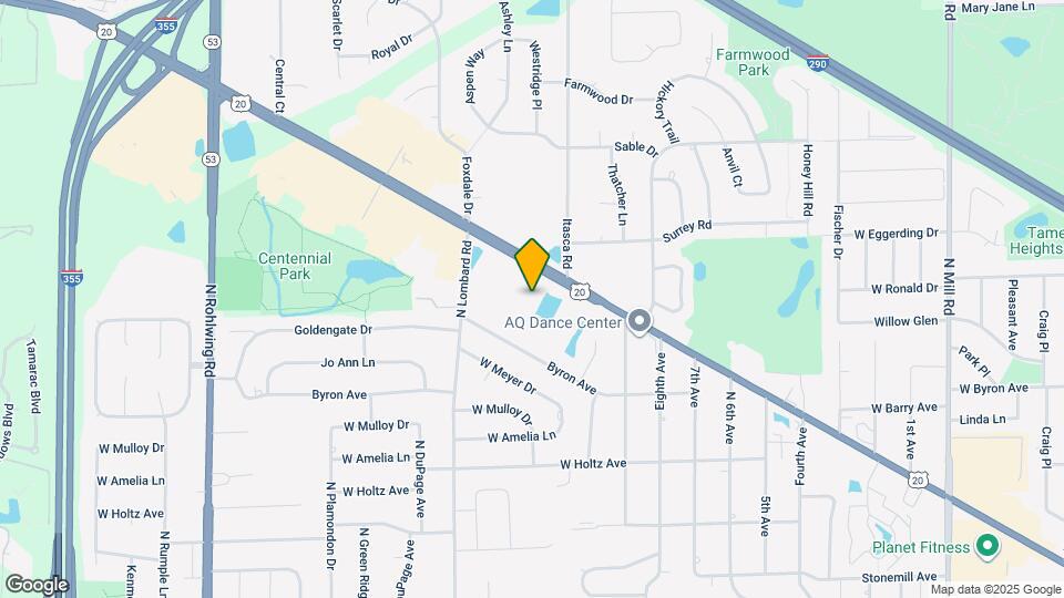 1307 W Lake St Map and Location Details