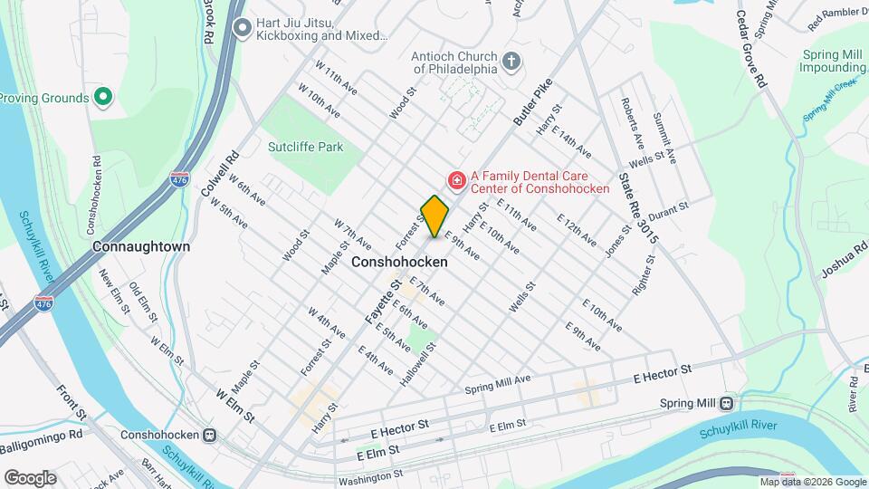 815 Fayette St Map and Location Details