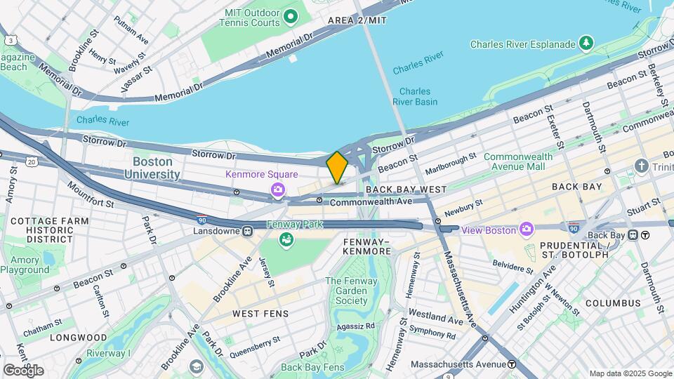 485 Commonwealth Ave, Unit 306 Map and Location Details