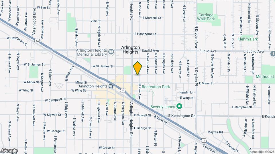 214 N Pine Ave Map and Location Details