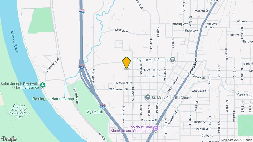 216 W Dolman St Map and Location Details