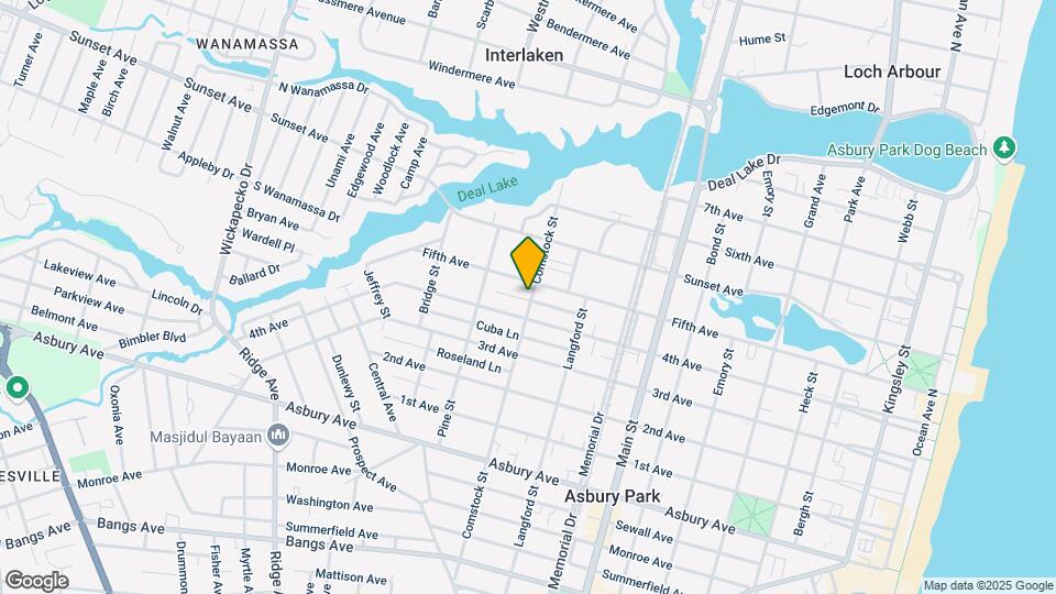 1205 Comstock St Map and Location Details