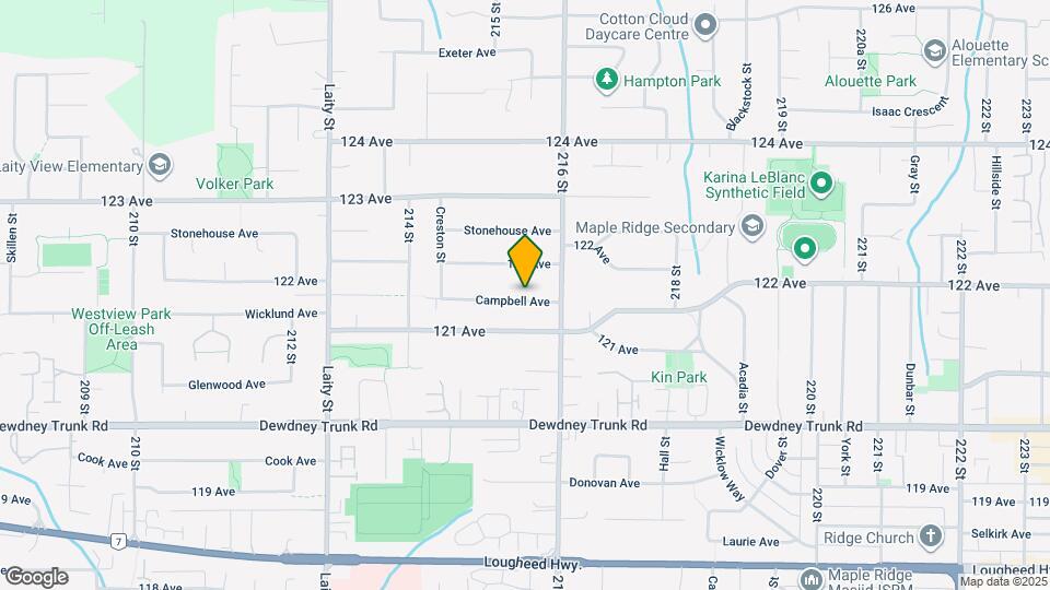 21545 Campbell Ave Map and Location Details