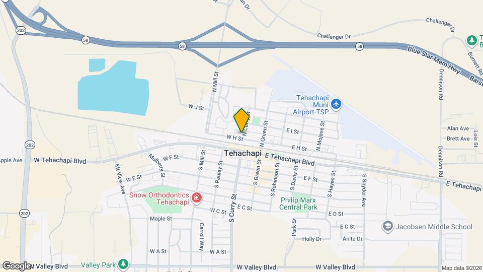 105 N Curry St Map and Location Details