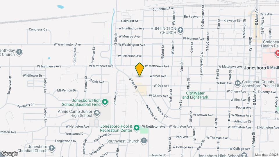 1303 Warner Ave Map and Location Details