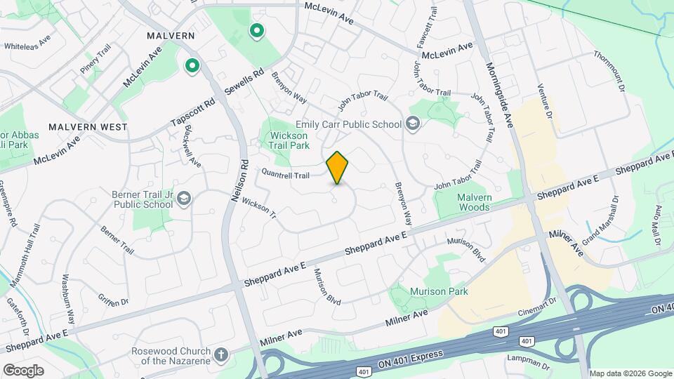 63 Burkwood Crescent Map and Location Details