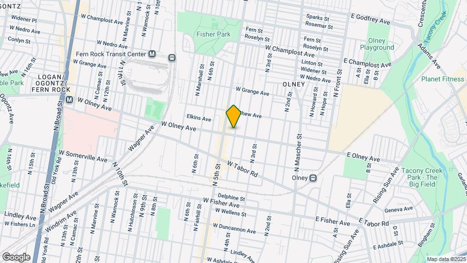 421 W Olney Ave-Unit -2 Map and Location Details