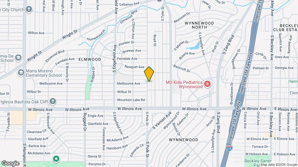 2302 S Polk St Mapa y Detalles de la Ubicación