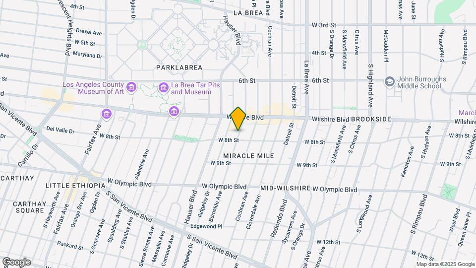 740 S Ridgeley Dr, Unit 205 Map and Location Details