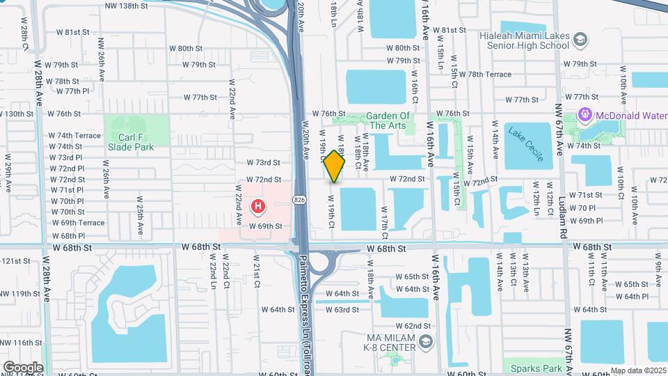 7157 W 19th Ct Map and Location Details