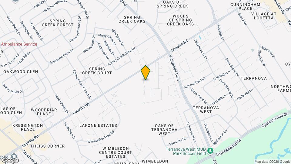 16622 Dover Mills Dr Map and Location Details