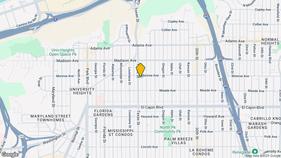 4471 Texas St Map and Location Details